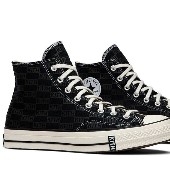 Converse Chuck 70 High x KITH 'Black Monogram' 2019 Men's Size 7.5 Womens 9.5 - Picture 1 of 12